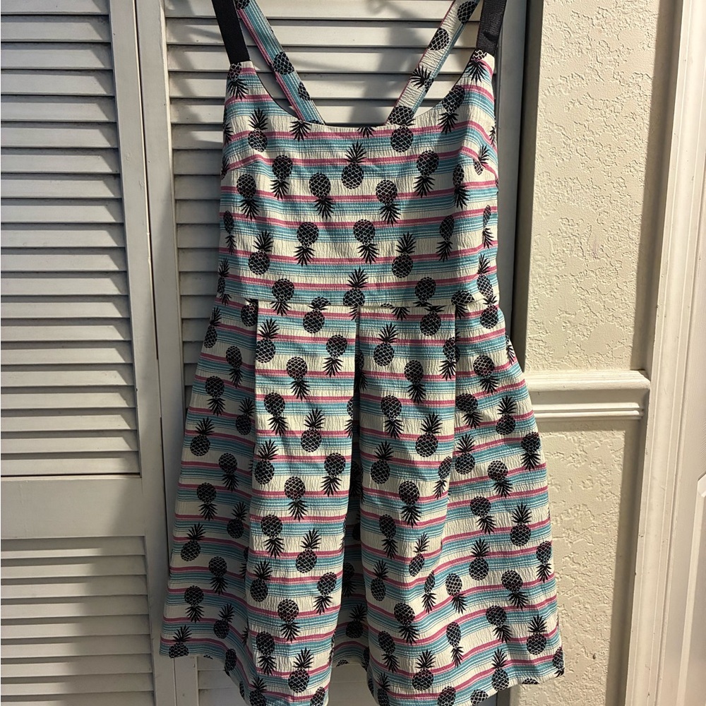 Zara Trafaluc Pineapple Print Dress